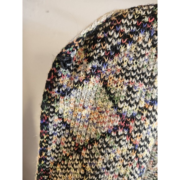 Kamana Multicolor Hooded Cardigan Long Sweater Womens Size Small Rainbow Boho - Picture 11 of 15